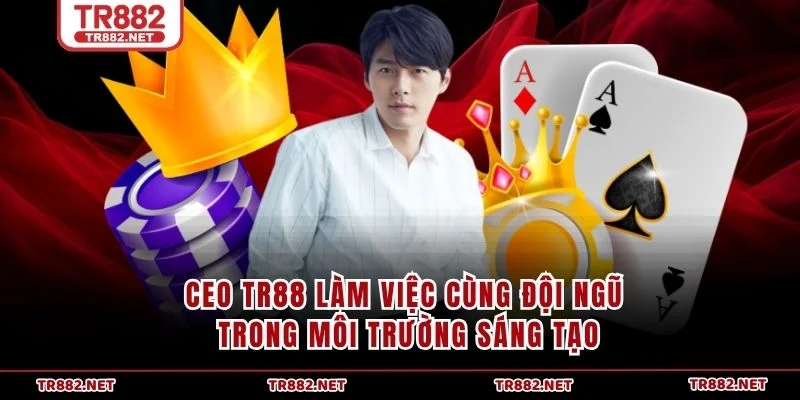 CEO TR88 làm việc cùng đội ngũ trong môi trường sáng tạo